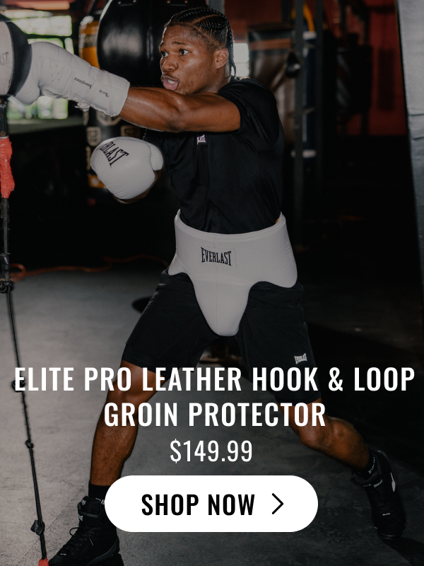 Elite pro groin protector hook and loop