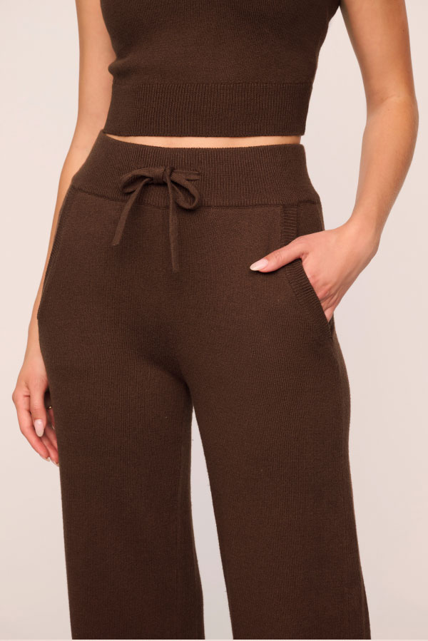 Recycled Sweater Pant Chocolate