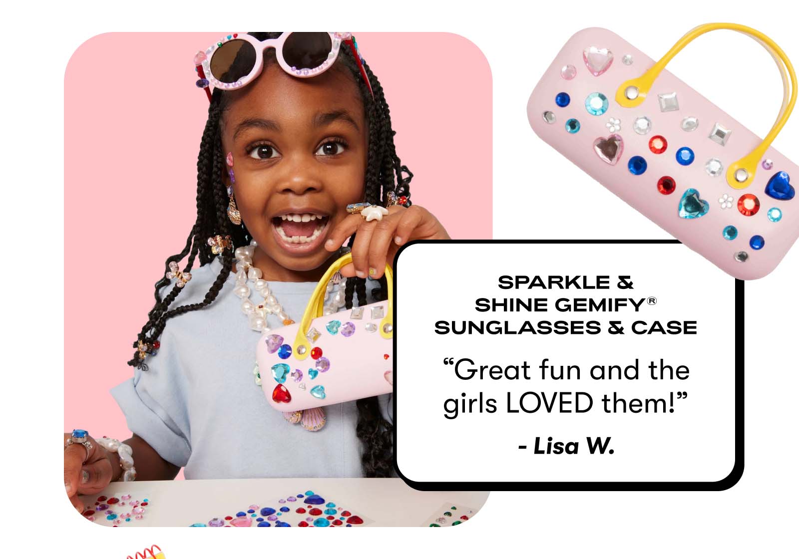Sparkle and Shine Gemify® Sunglasses & Case