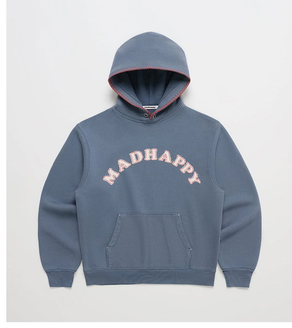 Washed Cooper Applique Hoodie - Tide