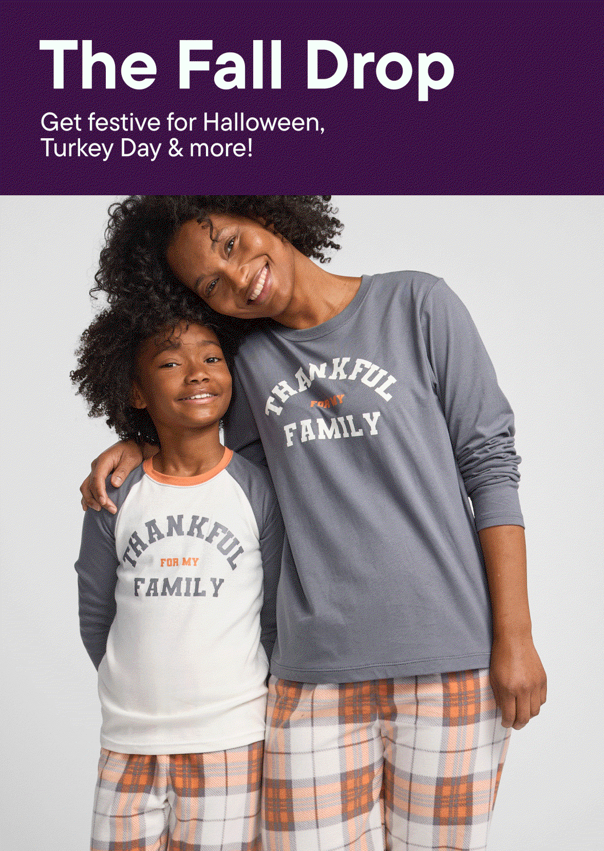 Festive Pajamas for Halloween, Turkey Day & more
