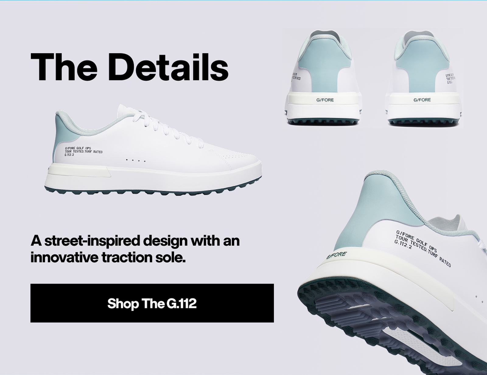 The Details | A street-inspired design with an innovative traction sole | Shop The G.112