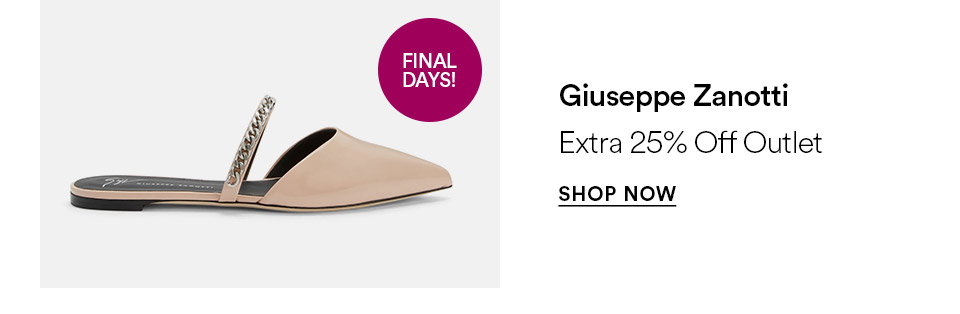 Giuseppe Zanotti - Extra 25% off outlet - SHOP NOW >