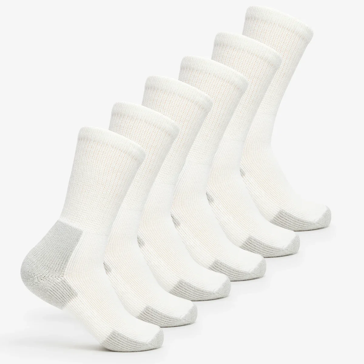 Image of Maximum Cushion Crew Running Socks (6 Pack) | XJ | Pay for 5, get 1 FREE!