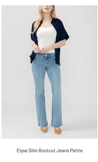 Elyse Slim Bootcut Jeans Petite