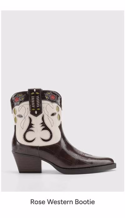 ShoeDazzle Rose Western Bootie