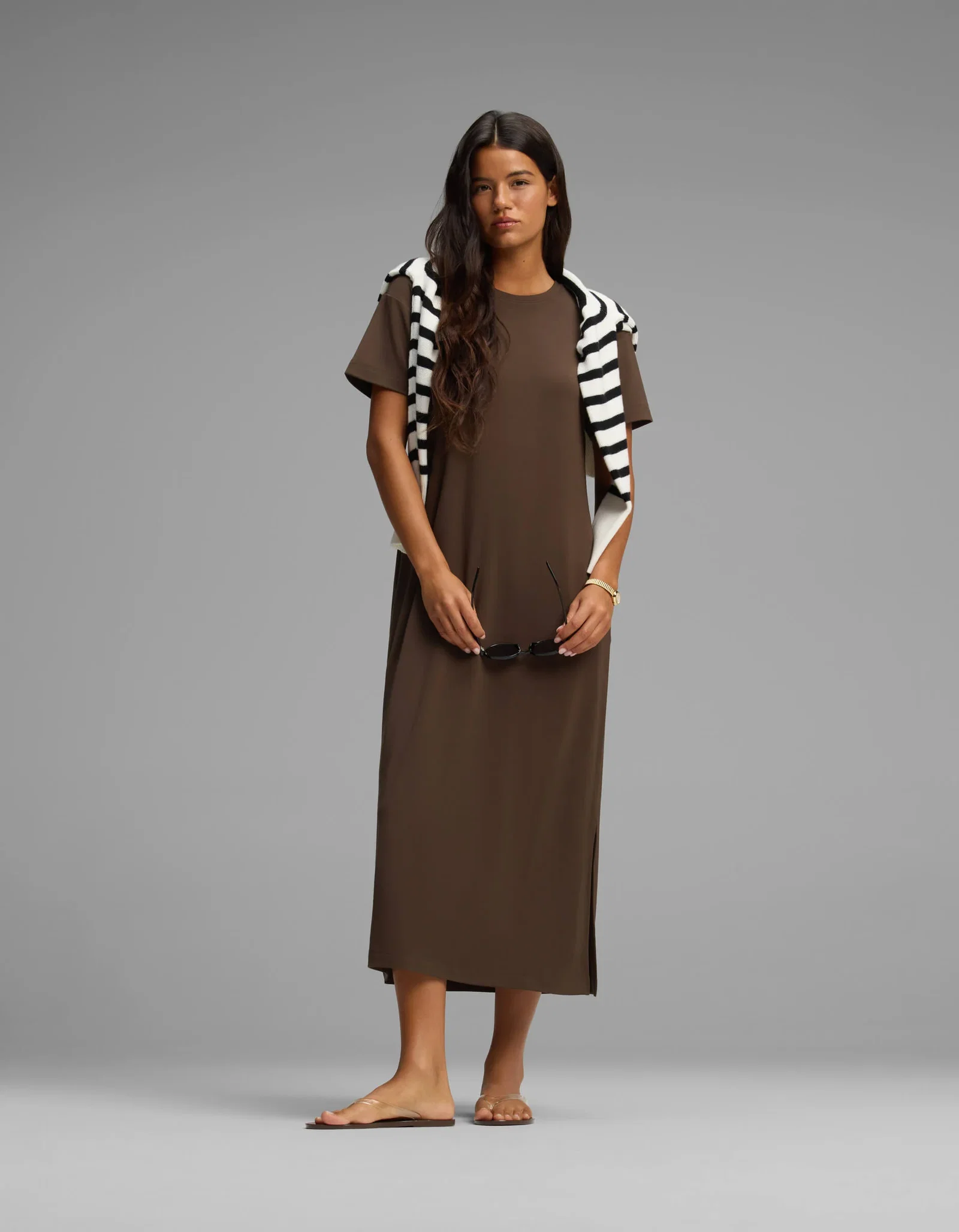 Image of Women's Brushed Bamboo Midi Dress