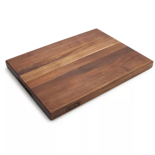 John Boos Walnut Edge Grain Cutting Board with Grips, 20