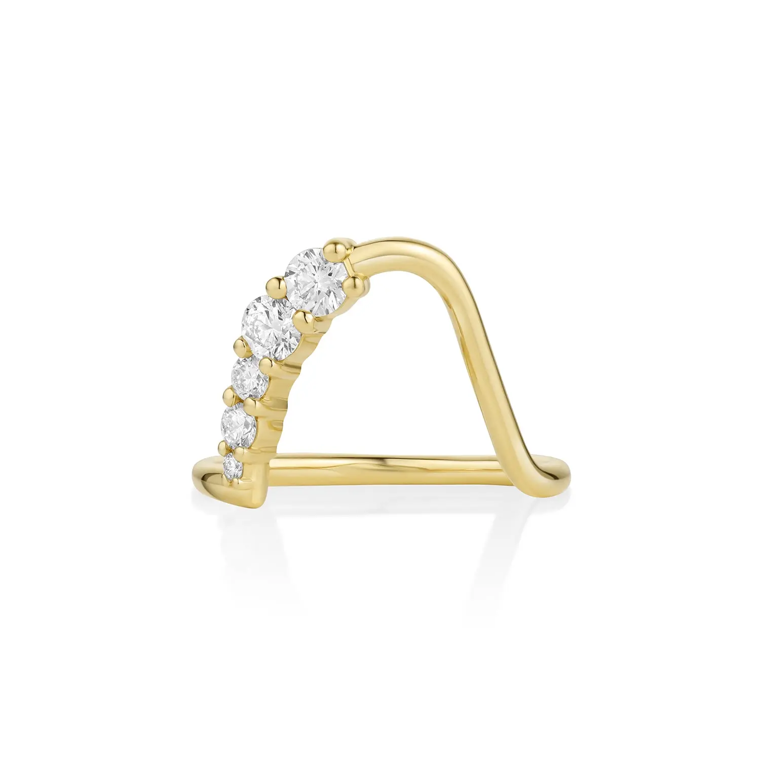 Image of White Diamond Lucy Wave Band