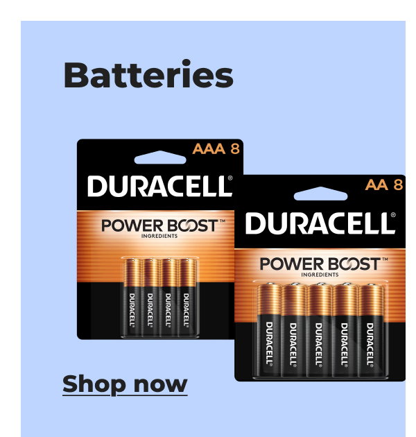 Batteries - Shop now
