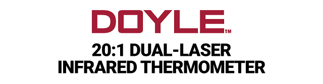 DOYLE 20:1 Dual-Laser Infrared Thermometer