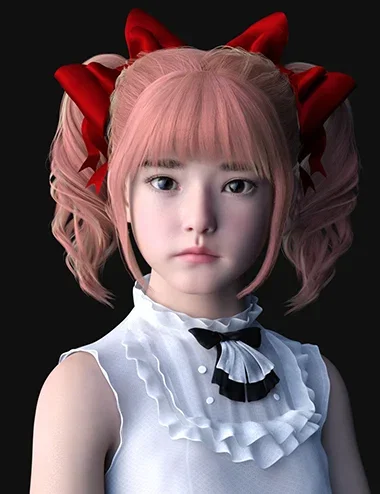 PA Pearly Hair for Genesis 9 Feminine