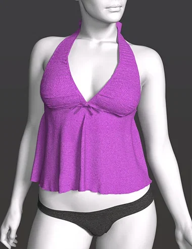 SPR Halter Neck Bow Swimsuit for Genesis 9