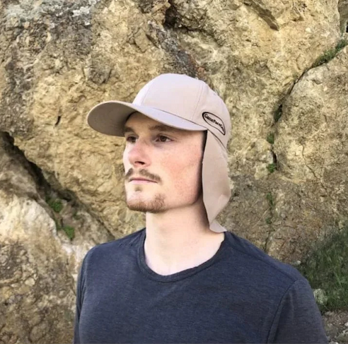 Man wearing QuikCamo Men's Sun Shade Hats