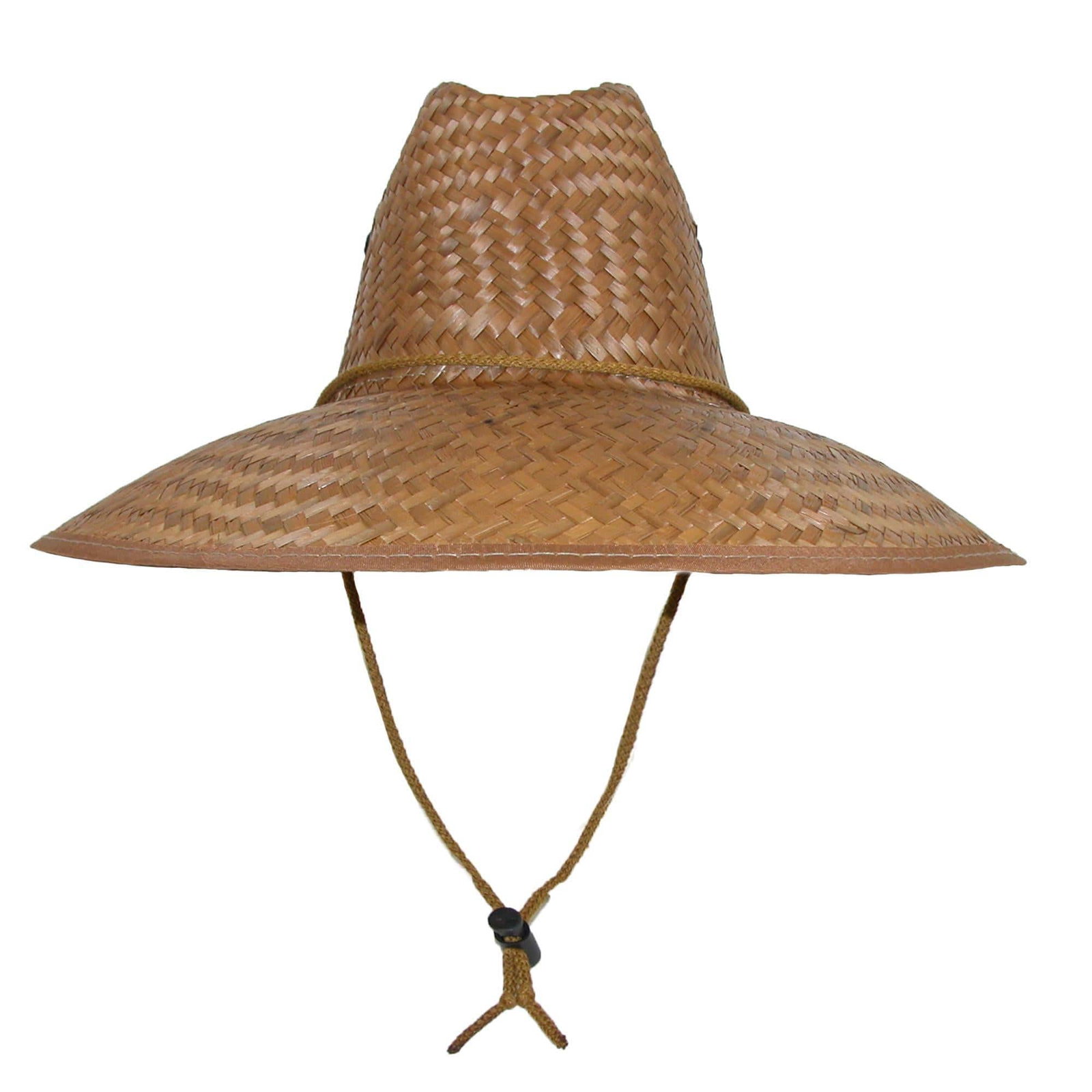 Image of CTM® Palm Straw Lifeguard Hat with Wide Brim