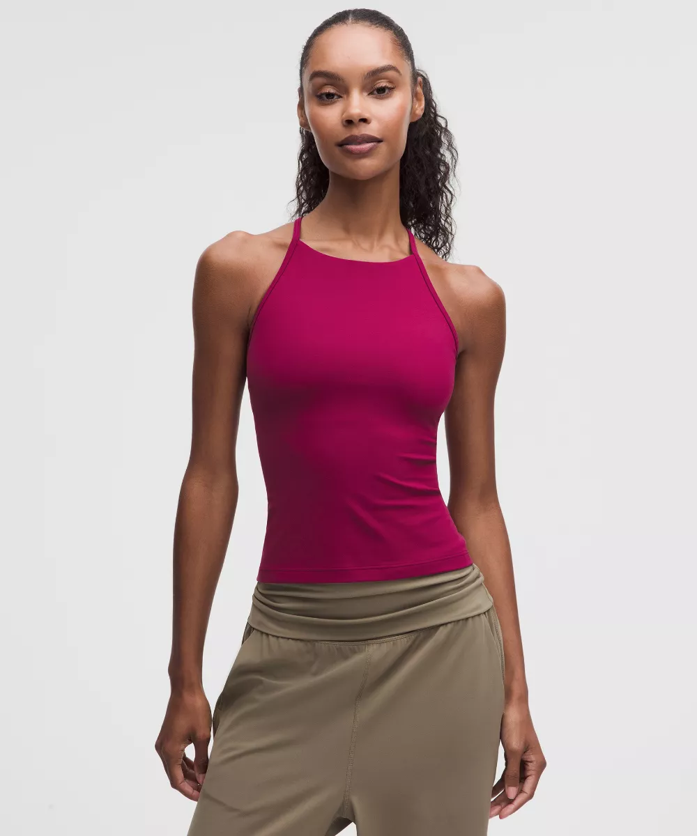 Flow Y High-Neck Tank Top Light Support, B/C Cup