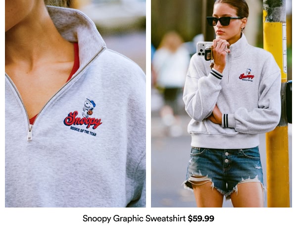 Snoopy Graphic Sweatshirt $59.99