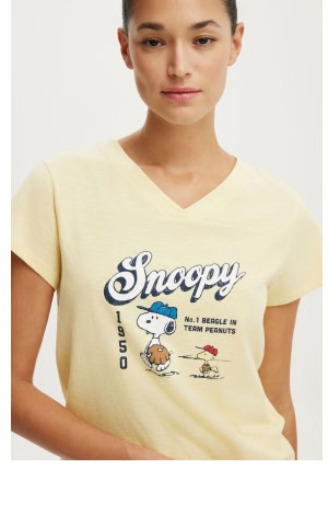 Shop women's snoopy graphic tees