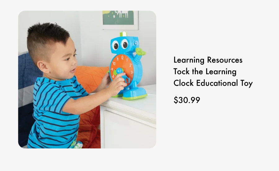 Learning Resources Tock the Learning Clock Educational Toy. $30.99.