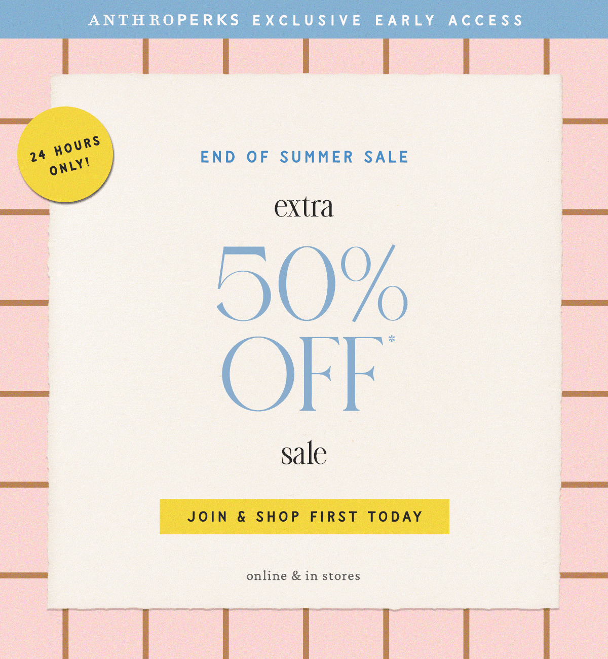 Join & Shop First Today