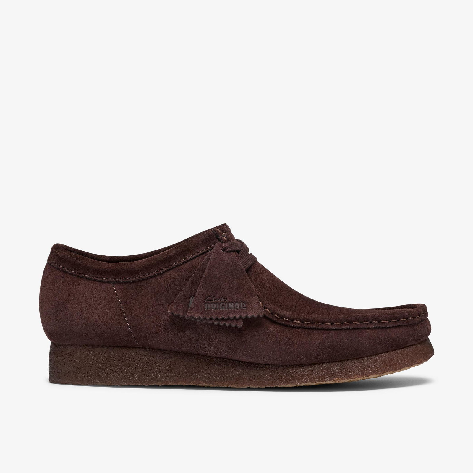 Shop Wallabee Chocolate Suede