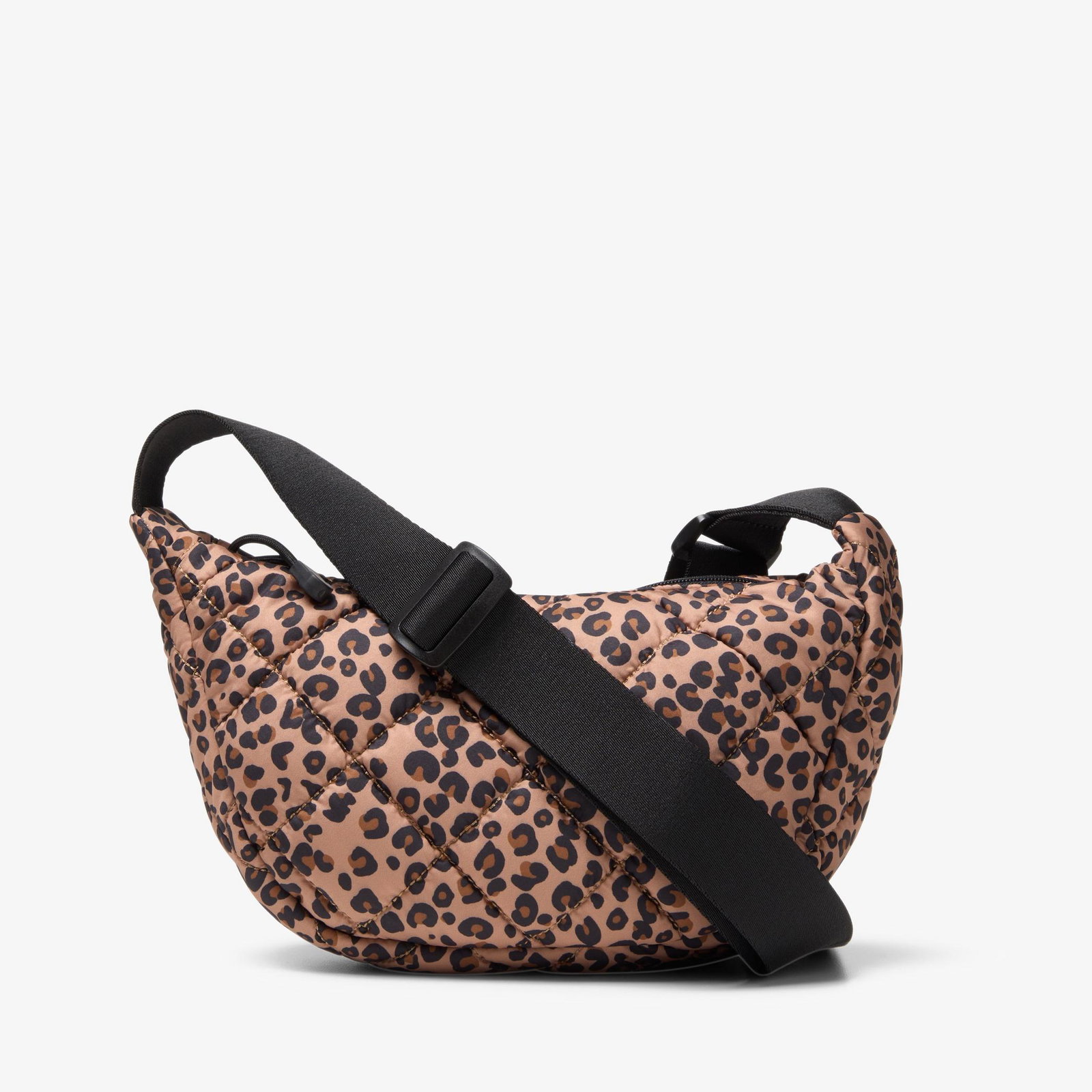 Shop Quilted Trail Strap Crossbody Bag Leopard Print