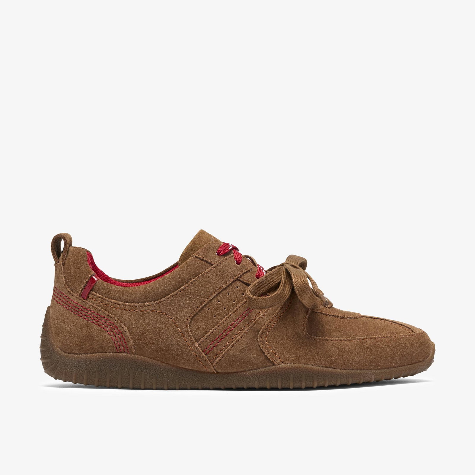 Shop Meridor Lace Dark Tan Suede