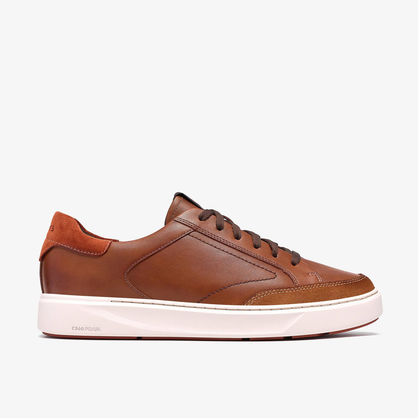 Shop Code Tie Dark Tan Leather