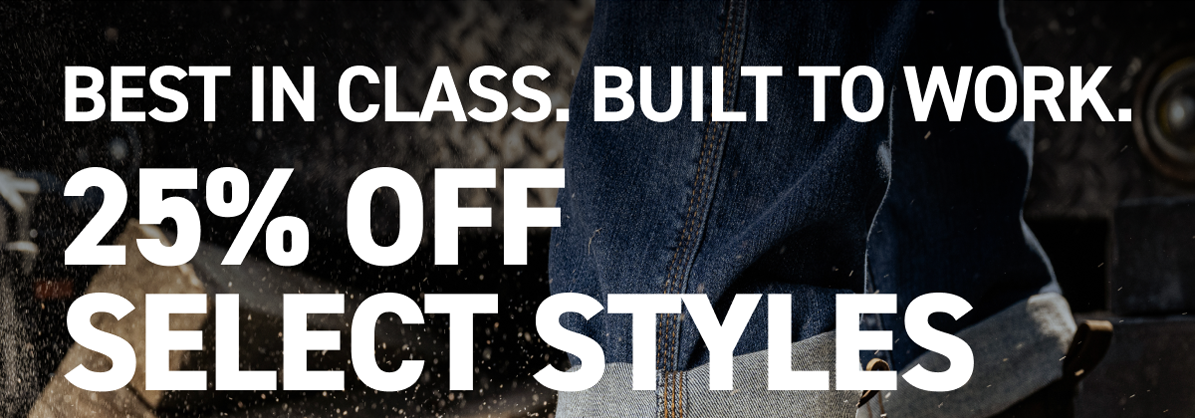 Wolverine - BEST IN CLASS. BUILT TO WORK. 25% OFF SELECT STYLES.