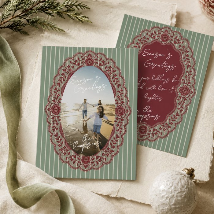 A photo Christmas card