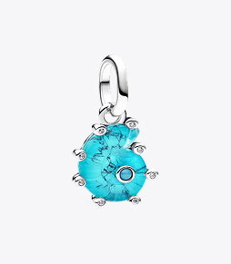 Blue Murano Glass Sea Snail Dangle Charm