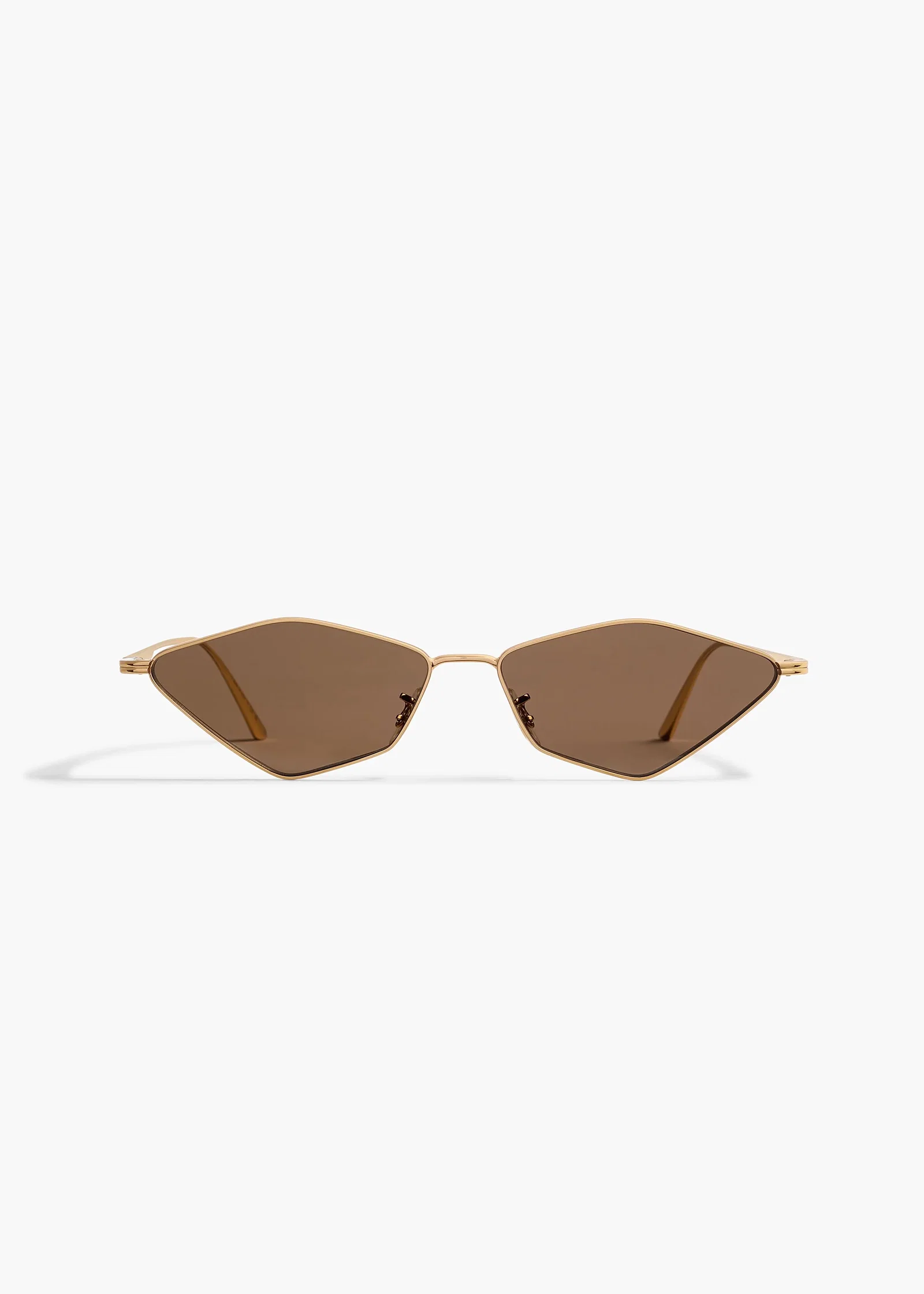 Image of KHAITE x Oliver Peoples 2001C in Gold and Brown