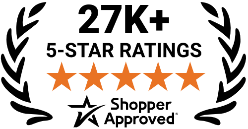27,000 5-star ratings - Shopper Approved