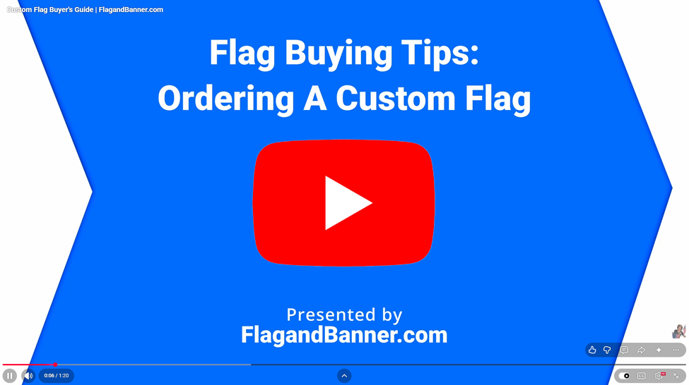 Ordering A Custom Flag Video