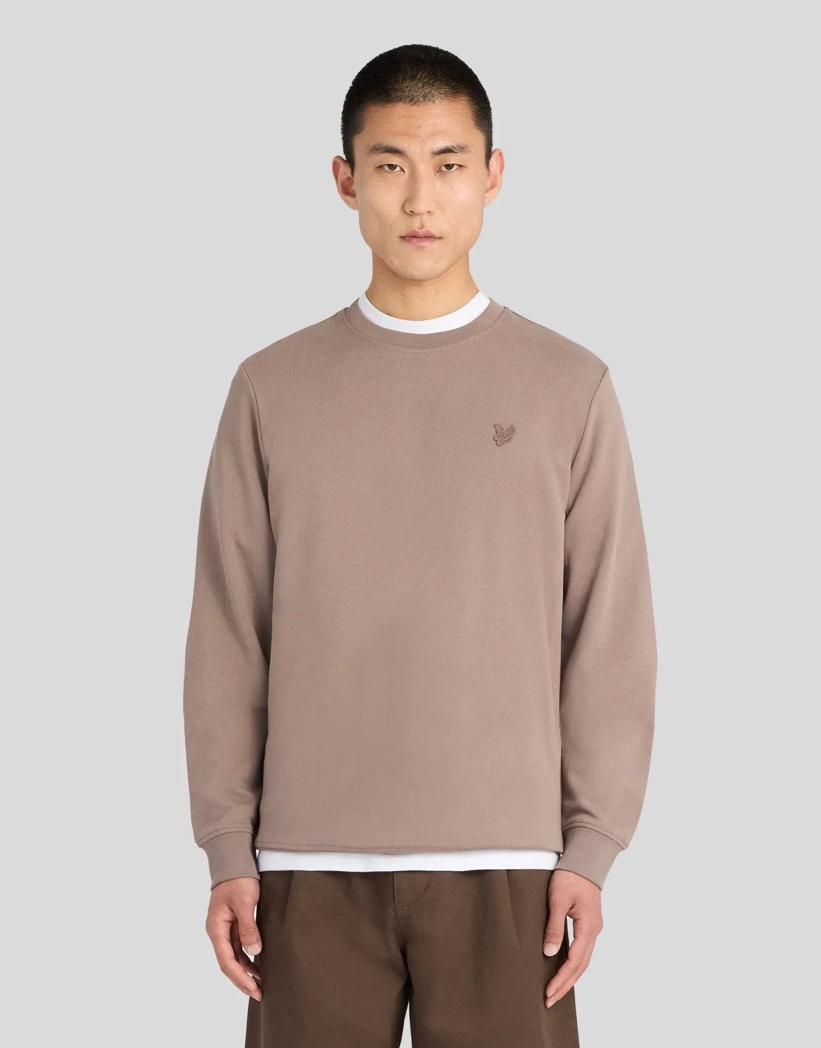 Image of Superfine Cotton Crew Neck Sweatshirt