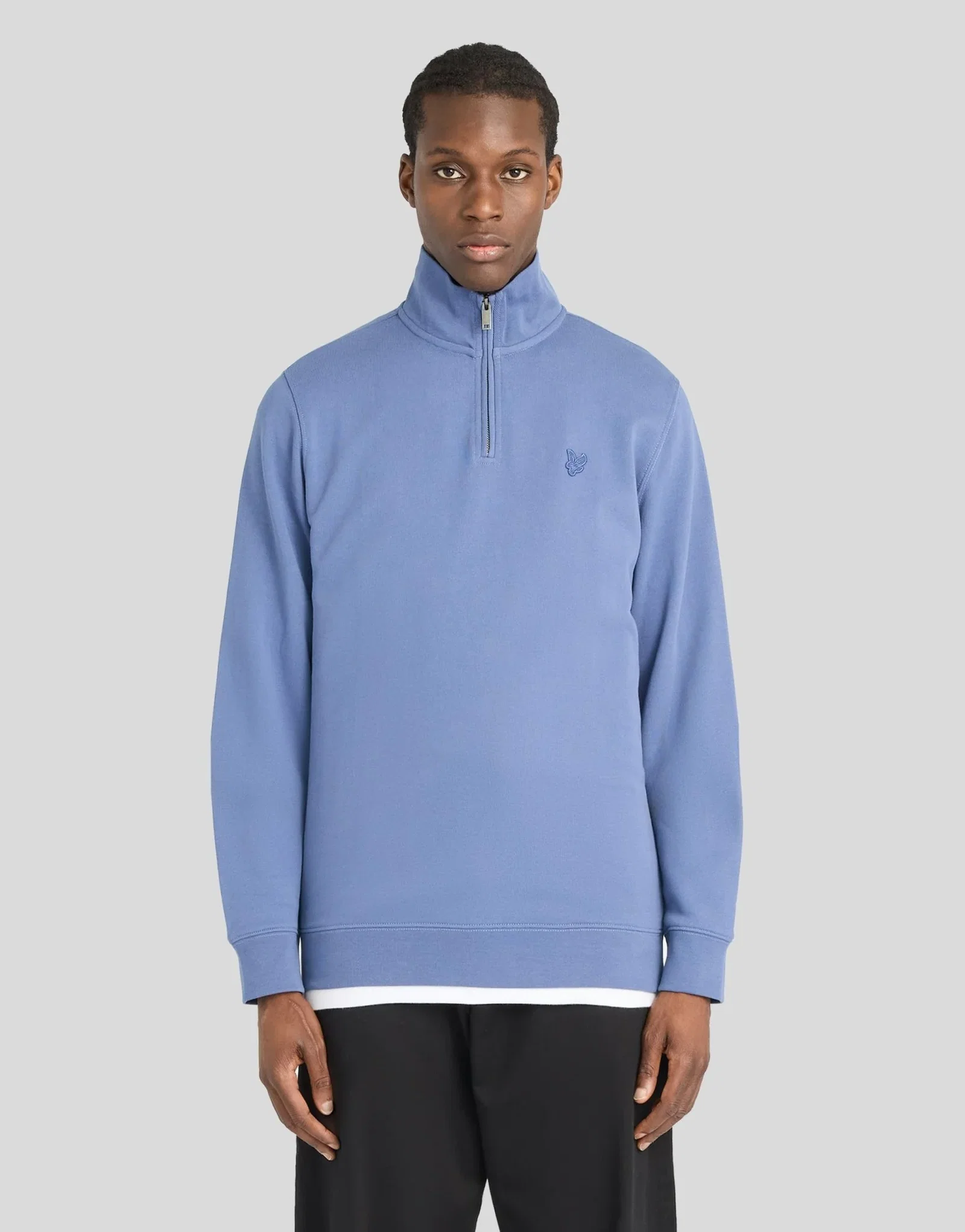 Image of Superfine Cotton 1/4 Zip Sweatshirt