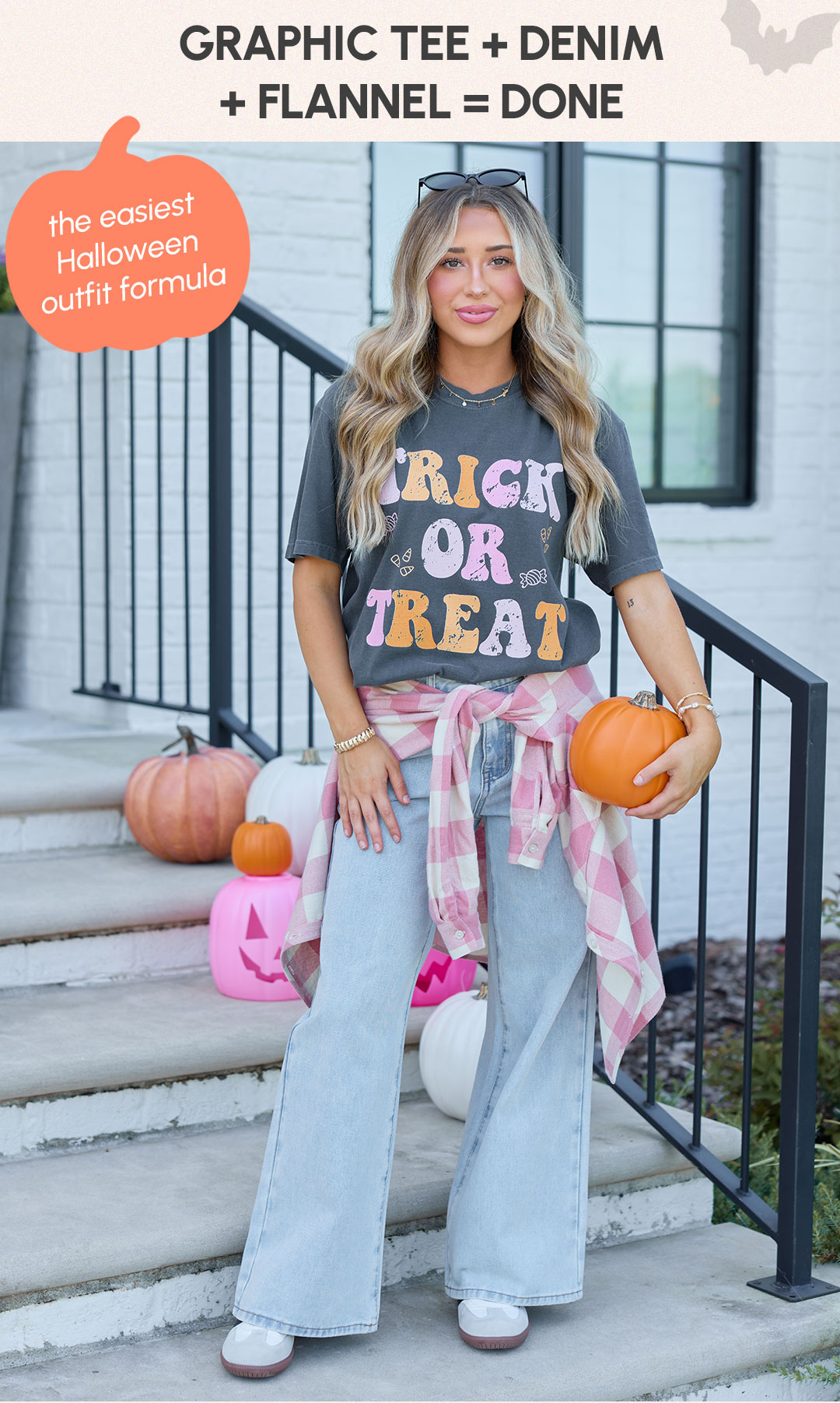 Graphic tee + Denim + Flannel = Done