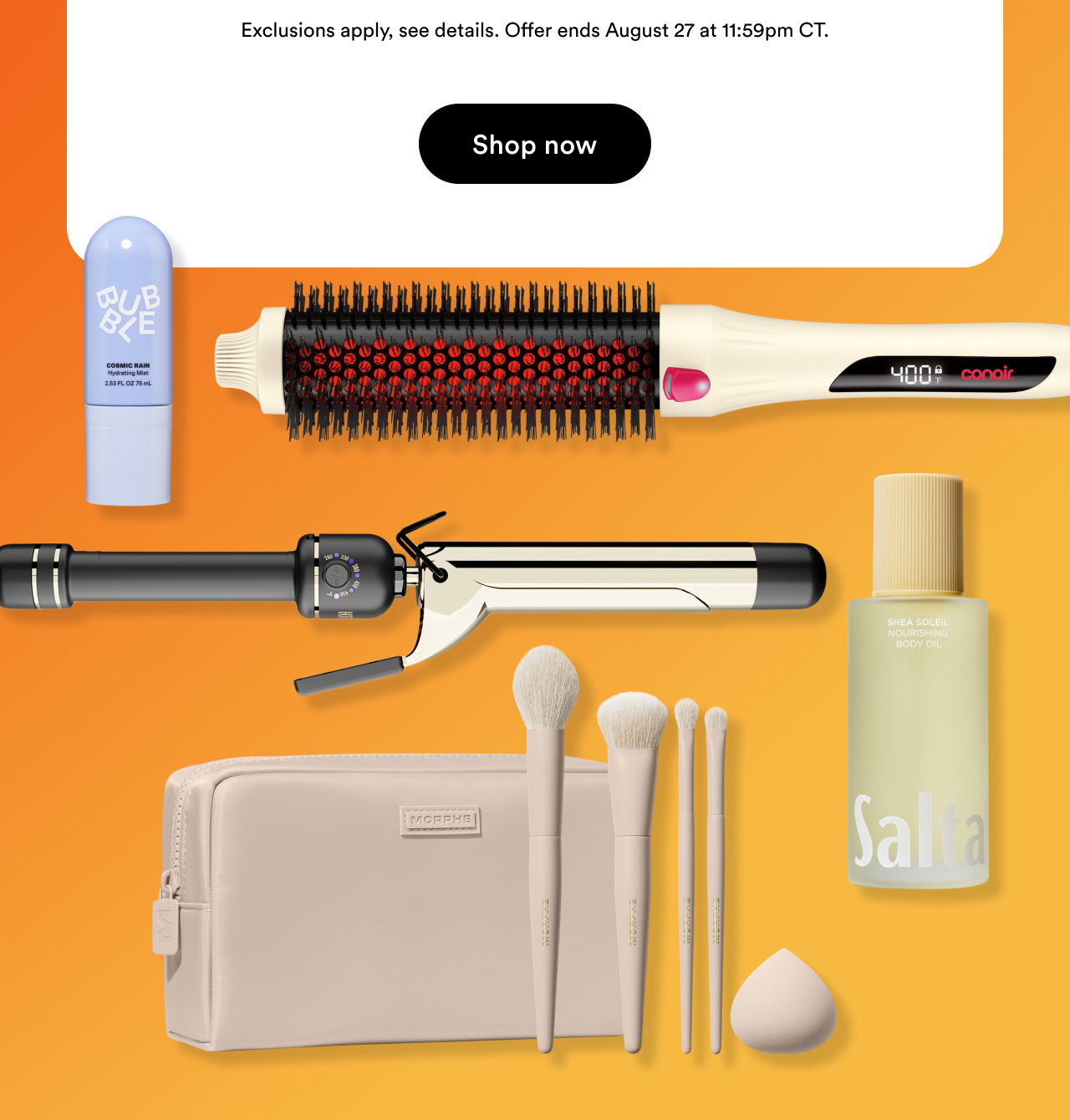 Offer ends August 1 at 11:59pm CT
