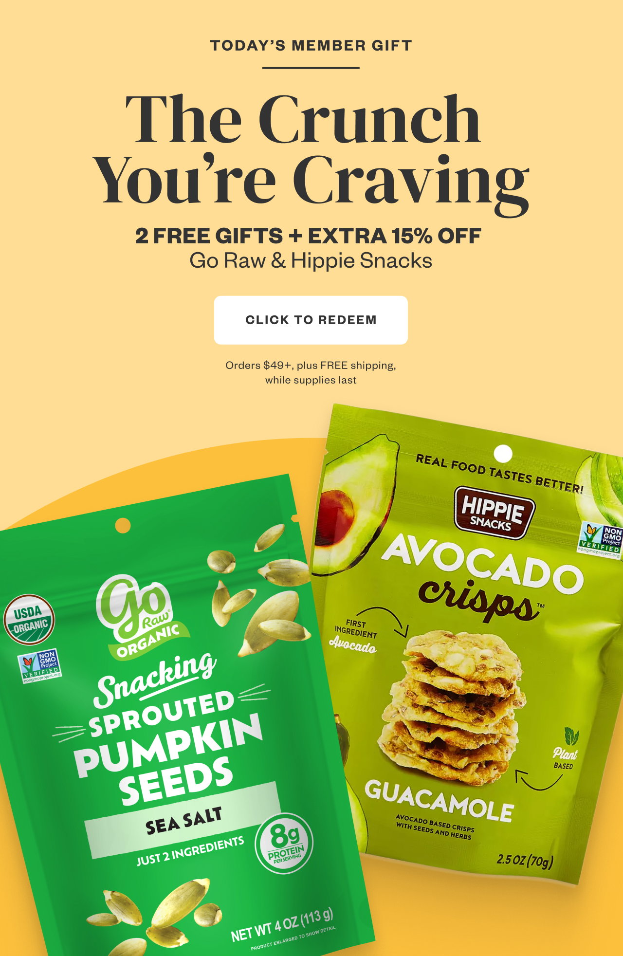The Crunch You're Craving. 2 FREE GIFTS + EXTRA 15% OFF. Click to Redeem.