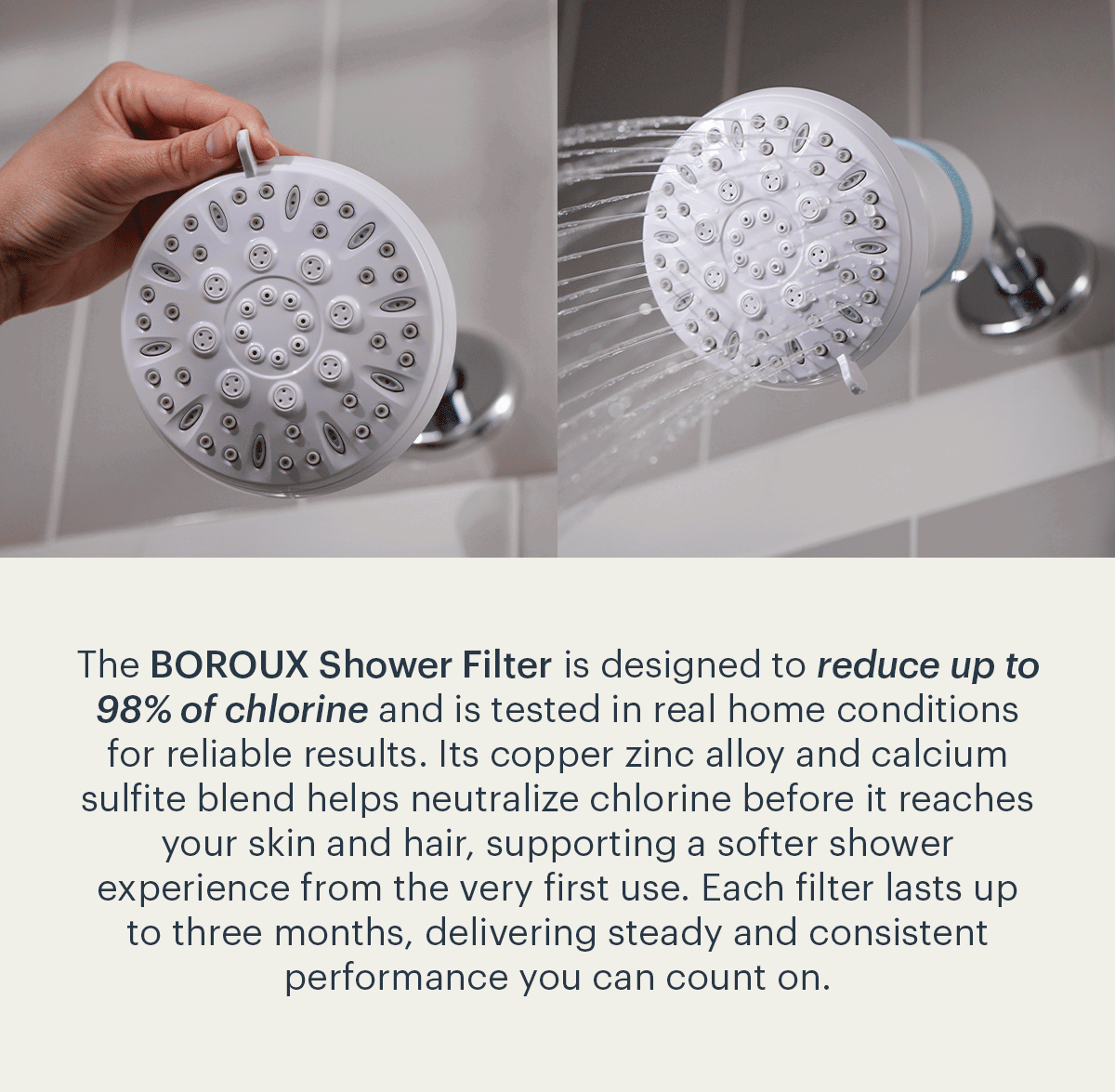The BOROUX Shower Filter