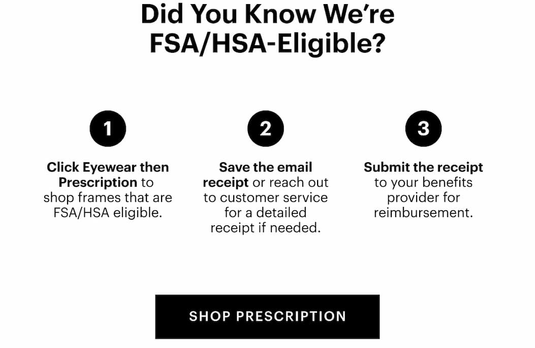Did You Know We’re FSA/HSA-Eligible?