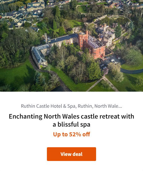Enchanting North Wales castle retreat with a blissful spa