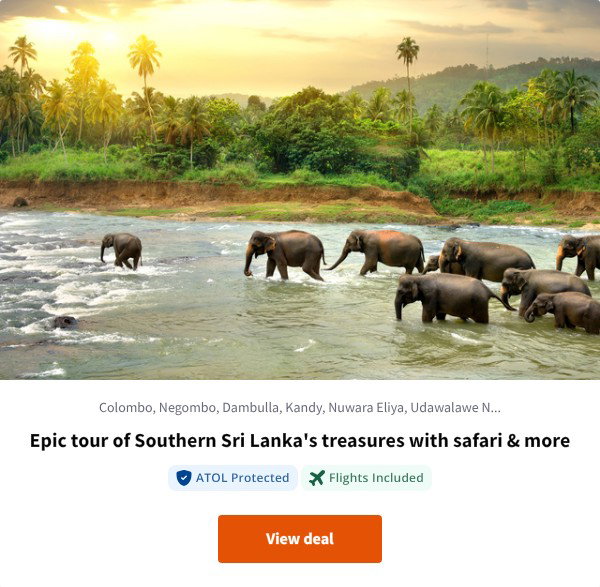 Epic tour of Southern Sri Lanka's treasures with safari & more