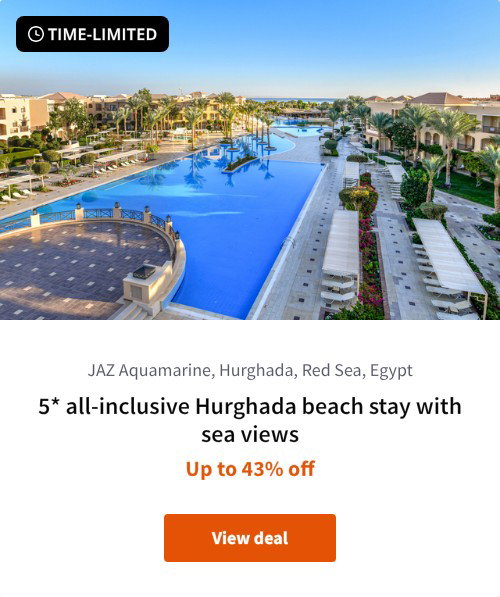 5* all-inclusive Hurghada beach stay with sea views