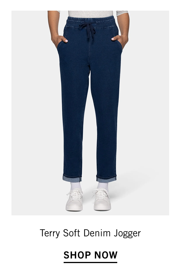 Terry-Soft Denim Jogger