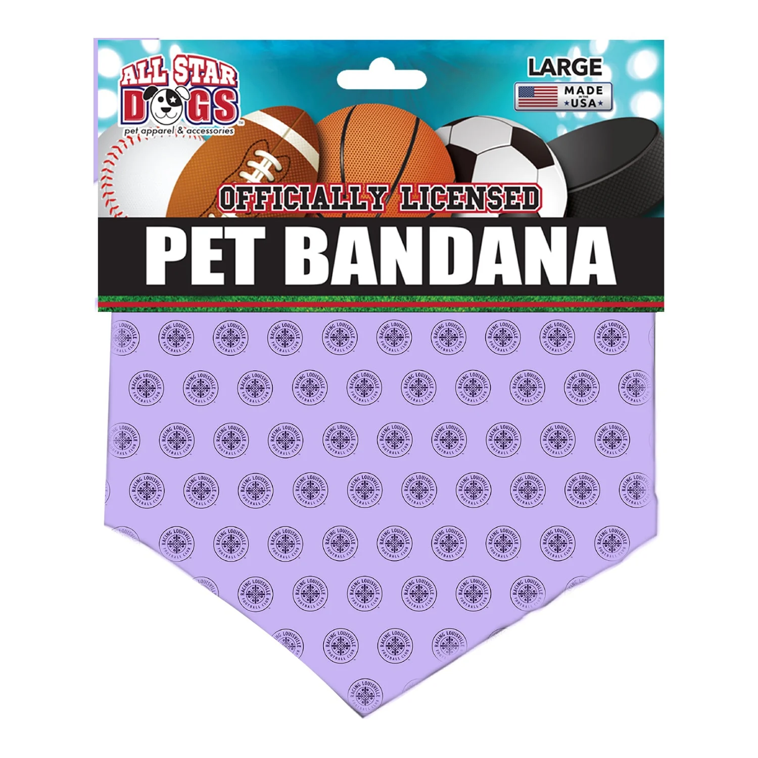 Image of Racing Louisville Large Repeat Bandana