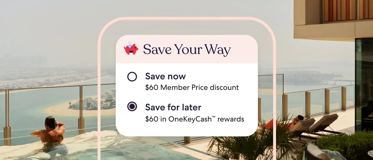 Discover a more flexible way to save on stays with Save Your Way.