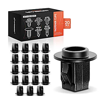 A-Premium Clips & Fasteners - Black, Nylon, Direct Fit, Set of 20