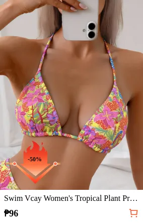 Swim Vcay Women s Tropical Plant...