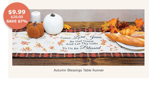 Autumn Blessings Table Runner